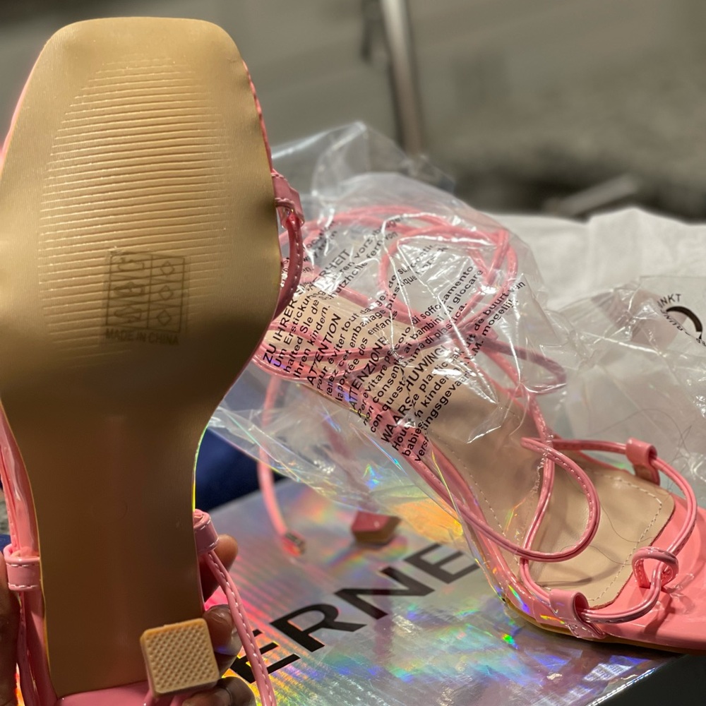 Barbie Pink Heels Brand New Never Worn Size 8  !!!!
